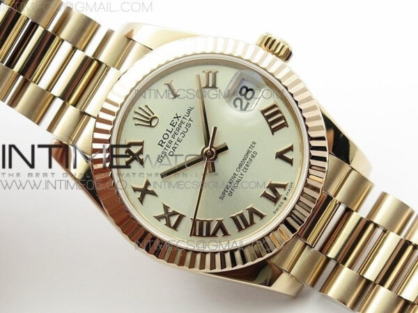 Datejust 31mm 278275 RG BP Best Edition Silver Roman Markers Dial on RG President Bracelet - Image 2