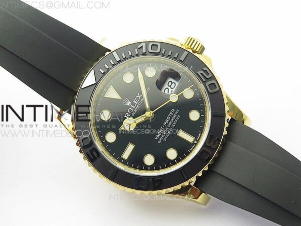 Yacht-Master 126658 YG VSF 1:1 Best Edition Black Ceramic Bezel on Oysterflex Strap VS3235 - Image 2