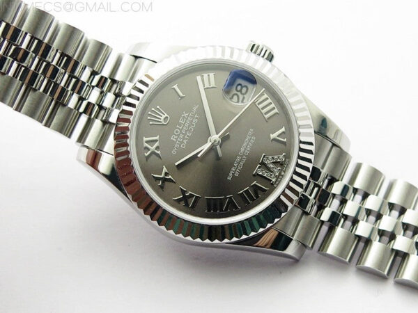 Datejust 31mm 278271 SS BP Best Edition Gray Roman Markers Dial on Jubilee Bracelet - Image 2