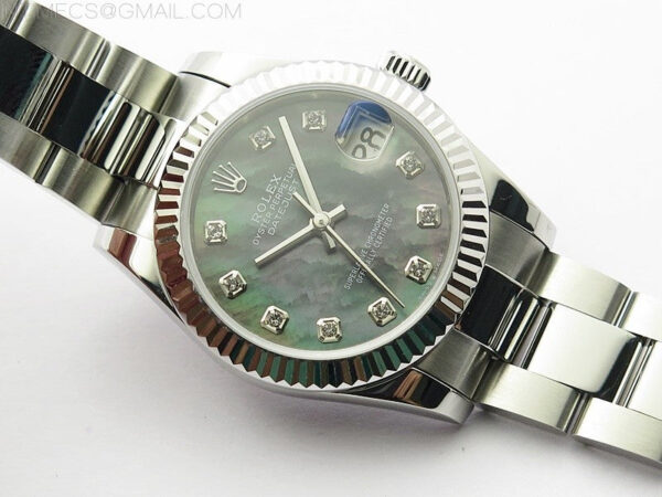 Datejust 31mm 278273 SS BP Best Edition Black MOP Crystal Markers Dial on Oyster Bracelet - Image 2