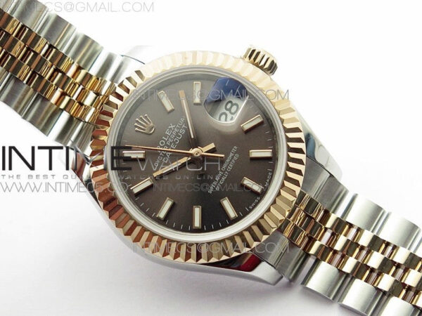 Datejust 28mm 279173 SS/RG BP Best Edition Gray Stick Markers Dial on SS/RG Jubilee Bracelet ETA2671 - Image 2