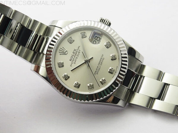 Datejust 31mm 278273 SS BP Best Edition Silver Crystals Markers Dial on Oyster Bracelet - Image 2