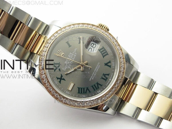 DateJust 36 SS/RG 126281 BP 1:1 Best Edition Gray Dial on Oyster Bracelet - Image 2