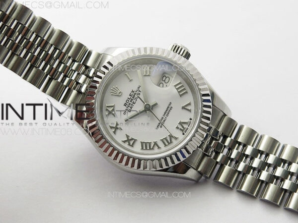 Datejust 28mm 279179 SS APSF Best Edition White Dial Roman Markers on SS Jubilee Bracelet NH05 - Image 2