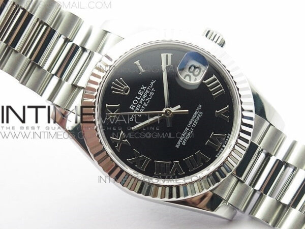 Datejust 31mm 278275 SS BP Best Edition Black Roman Markers Dial on SS President Bracelet - Image 3