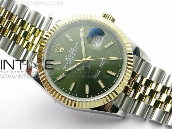 Datejust 36mm 116231 SS/YG BP 1:1 Best Edition Green Dial Stick Markers On SS/YG Jubilee Bracelet A2824 - Image 2