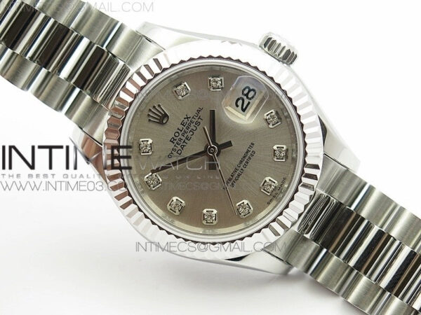 DateJust 28mm SS BP Best Edition Silver Dial on SS Bracelet ETA2671 - Image 2