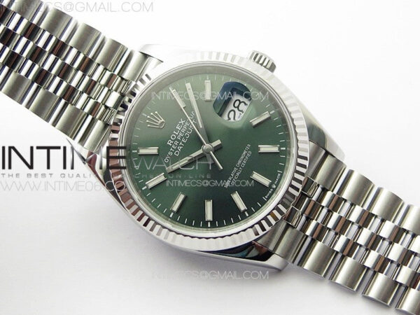 DateJust 36 SS 126234 VSF 1:1 Best Edition 904L Steel Green Dial on Jubilee Bracelet VS3235 - Image 2