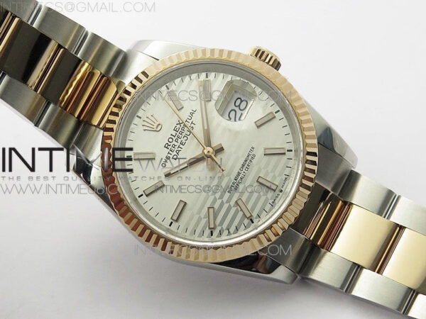 DateJust 36 SS/RG 126231 BP 1:1 Best Edition Silver Dial on Oyster Bracelet - Image 2