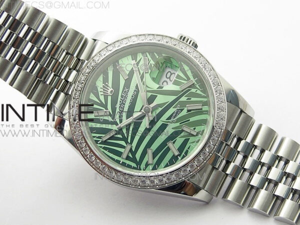 DateJust 36 SS 126284 BP 1:1 Best Edition New Green Dial on Jubilee Bracelet - Image 2