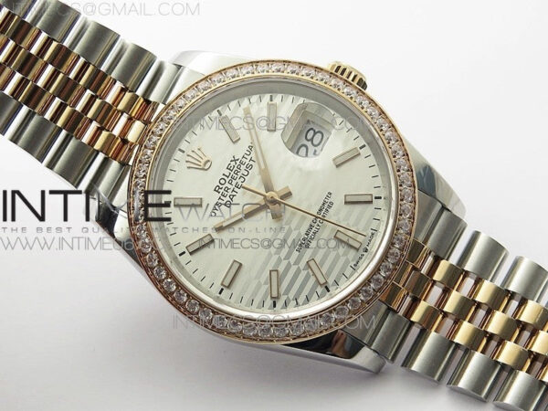 DateJust 36 SS/RG 126281 BP 1:1 Best Edition Silver Dial on Jubilee Bracelet - Image 2
