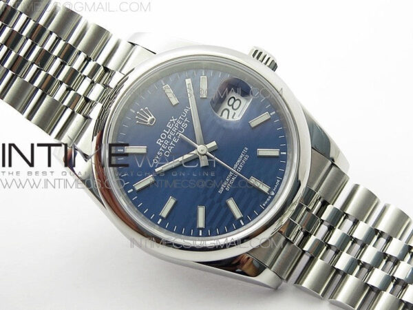 DateJust 36 SS 126200 BP 1:1 Best Edition New Blue Dial on Jubilee Bracelet - Image 2