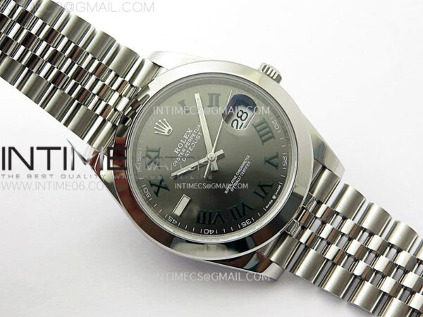 DateJust 41 126300 904L SS VSF 1:1 Best Edition Gray Dial Roman Markers on Jubilee Bracelet VS3235 - Image 2