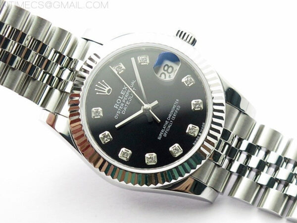 Datejust 31mm 278271 SS BP Best Edition Black Crystal Markers Dial on Jubilee Bracelet - Image 2
