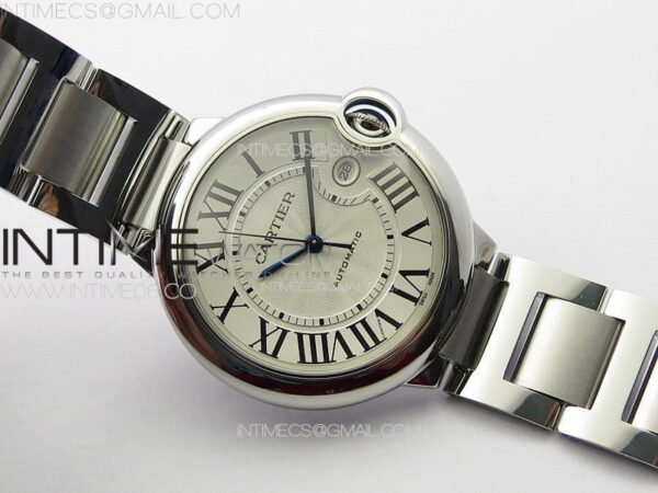 Ballon Bleu 42mm SS K3F 1:1 Best Edition White Texture Dial on SS Bracelet A2824 - Image 2