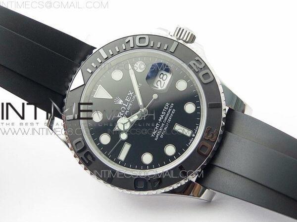 Yacht-Master 42mm 226659 3EF 1:1 Best Edition 3D Black Ceramic Bezel on Black Rubber Strap VS3235 - Image 2