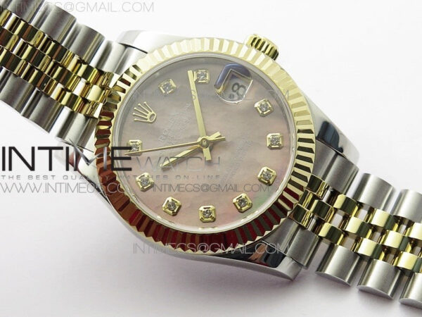 Datejust 31mm 278273 SS/YG BP Best Edition Brown MOP Diamond Markers Dial on SS/YG Jubilee Bracelet - Image 2