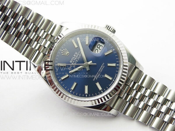 DateJust 36 SS 126234 VSF 1:1 Best Edition 904L Steel Blue Dial on Jubilee Bracelet VS3235 - Image 2