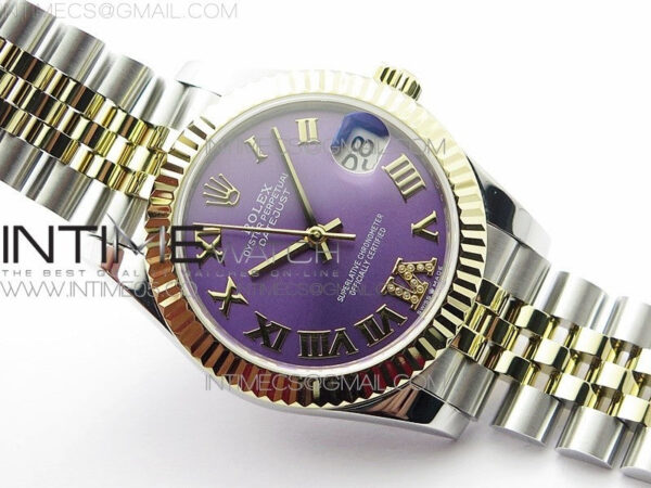 Datejust 31mm 278273 SS/YG BP Best Edition Purple Roman Markers Dial on SS/YG Jubilee Bracelet - Image 2