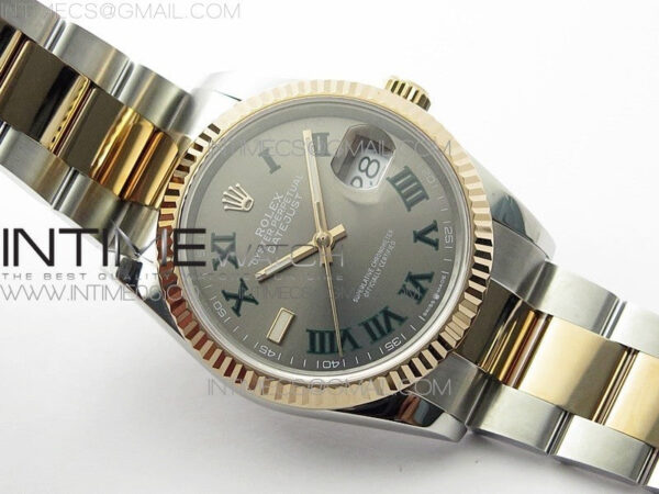 DateJust 36 SS/RG 126231 BP 1:1 Best Edition Gray Dial on Oyster Bracelet - Image 2