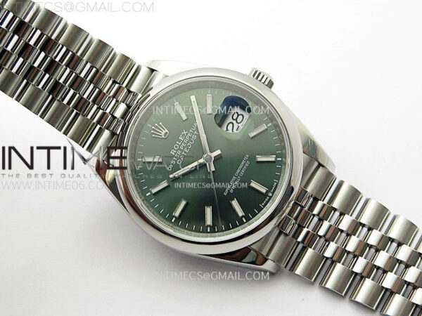 DateJust 36 SS 126200 904L Steel VSF 1:1 Best Edition Green Dial Sticks Markers on Jubilee Bracelet VS3235 - Image 2