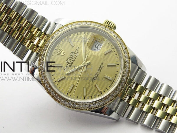 DateJust 36 SS/YG 126283 JDF 1:1 Best Edition New YG Dial on Jubilee Bracelet - Image 2