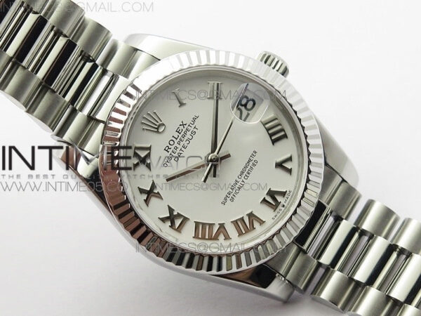 Datejust 31mm 278275 SS BP Best Edition White Roman Markers Dial on SS President Bracelet - Image 2