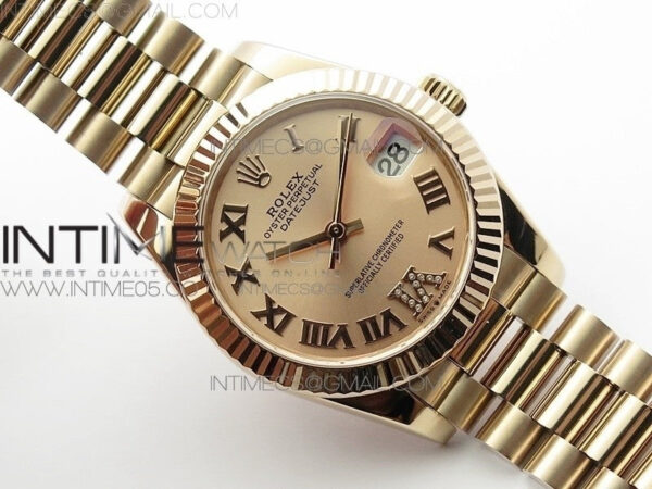 Datejust 31mm 278275 RG BP Best Edition RG Roman Markers Dial @6 Dia on RG President Bracelet - Image 2