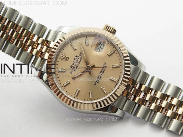 DateJust 31mm 178271 SS/RG APSF Best Edition RG Dial Sticks Markers on Jubilee Bracelet A2824 - Image 2