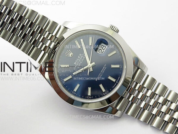 DateJust 41 126300 904L SS VSF 1:1 Best Edition Blue Dial on Jubilee Bracelet VS3235 - Image 2