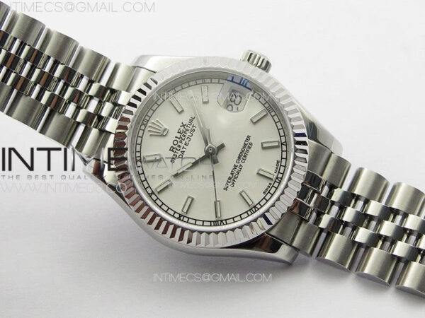 DateJust 31mm 178271 SS APSF Best Edition White Dial Sticks Markers on Jubilee Bracelet A2824 - Image 2