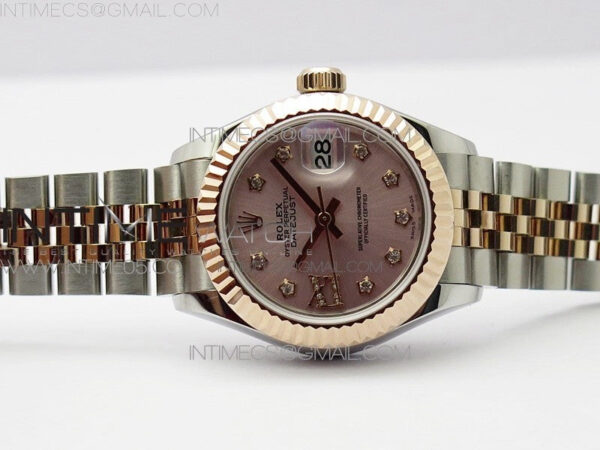 Datejust 28mm 279173 SS/RG BP Best Edition Silver Stars Crystal Markers Dial on SS/RG Jubilee Bracelet ETA2671 - Image 3