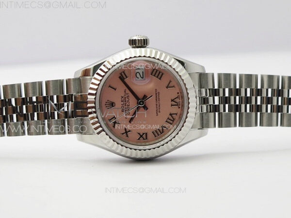 Datejust 28mm 279179 SS APSF Best Edition Pink Dial Roman Markers on SS Jubilee Bracelet NH05 - Image 3
