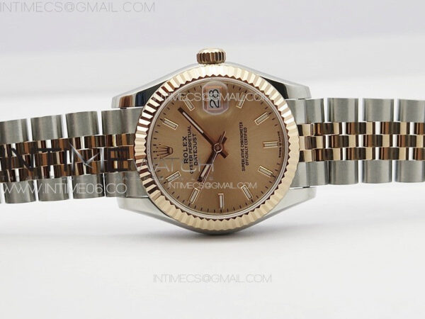 DateJust 31mm 178271 SS/RG APSF Best Edition RG Dial Sticks Markers on Jubilee Bracelet A2824 - Image 3