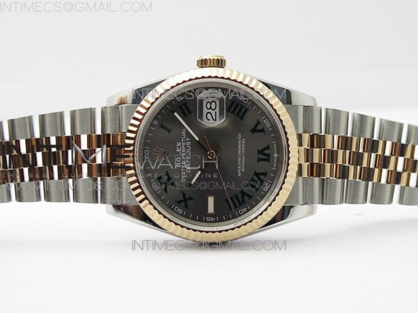 DateJust 36 SS/RG 126231 BP 1:1 Best Edition Gray Dial on Jubilee Bracelet - Image 3