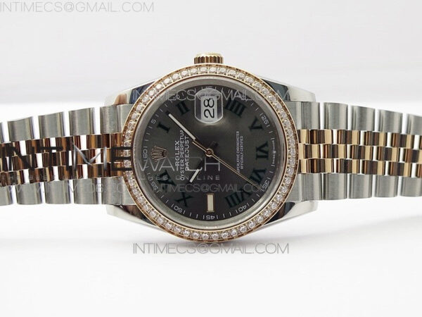 DateJust 36 SS/RG 126281 BP 1:1 Best Edition Gray Dial on Jubilee Bracelet - Image 2