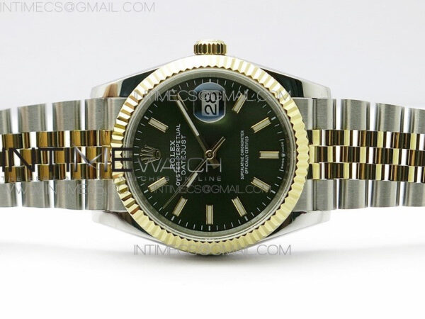 Datejust 36mm 116231 SS/YG BP 1:1 Best Edition Green Dial Stick Markers On SS/YG Jubilee Bracelet A2824 - Image 3