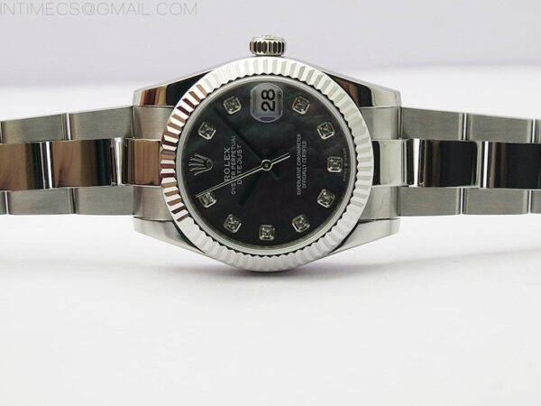 Datejust 31mm 278273 SS BP Best Edition Black MOP Crystal Markers Dial on Oyster Bracelet - Image 3