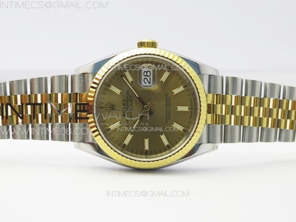 DateJust 36 904L SS/YG 126233 VSF 1:1 Best Edition Gold Stick Dial on Jubilee Bracelet VS3235 - Image 3