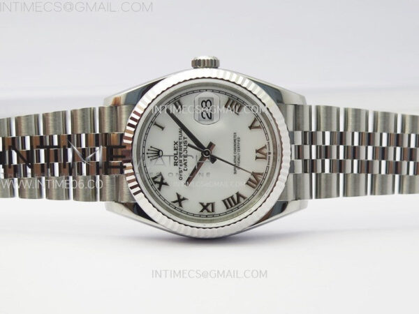 DateJust 36 SS 126234 VSF 1:1 Best Edition 904L Steel White Dial Roman Markers on Jubilee Bracelet VS3235 - Image 5