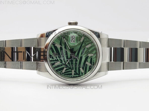 DateJust 36 SS 126200 BP 1:1 Best Edition New Green Dial on Oyster Bracelet - Image 3