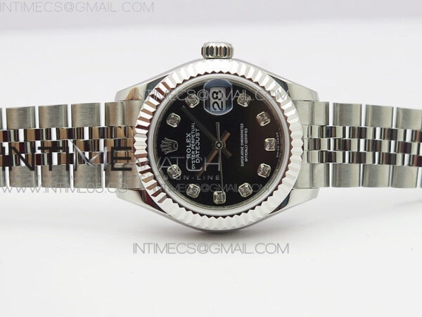 Datejust 28mm 279174 SS BP Best Edition Black Crystal Markers Dial on SS Jubilee Bracelet ETA2671 - Image 2