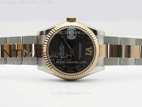 DateJust 31mm 178271 SS/RG APSF Best Edition Gray Dial Roman Markers on Oyster Bracelet A2824 - Image 3