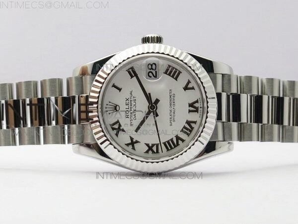 Datejust 31mm 278275 SS BP Best Edition White Roman Markers Dial on SS President Bracelet - Image 3