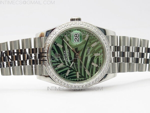 DateJust 36 SS 126284 BP 1:1 Best Edition New Green Dial on Jubilee Bracelet - Image 3