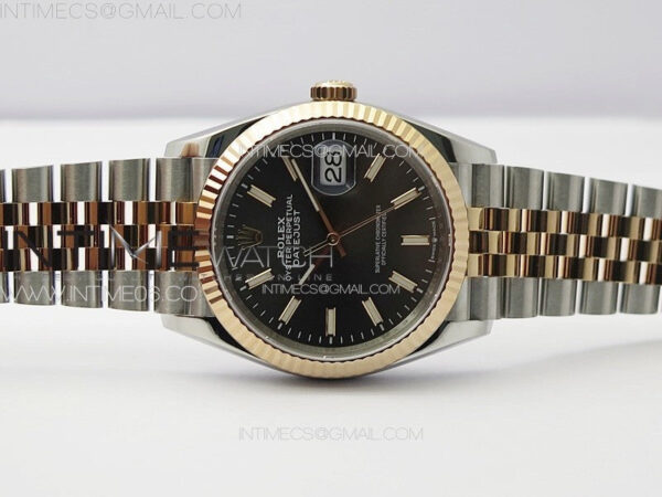 DateJust 36 SS 126231 VSF 1:1 Best Edition 904L Steel Gray Stick Dial on Jubilee Bracelet VS3235 - Image 3