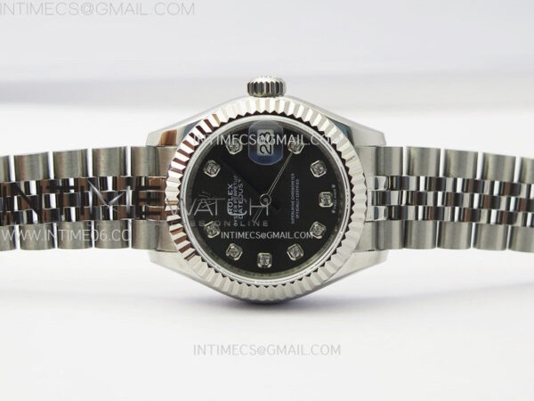 Datejust 28mm 279179 SS APSF Best Edition Gray Dial Crystals Markers on SS Jubilee Bracelet NH05 - Image 2