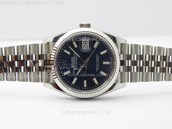 DateJust 36 SS 126234 VSF 1:1 Best Edition 904L Steel Blue Dial on Jubilee Bracelet VS3235 - Image 3