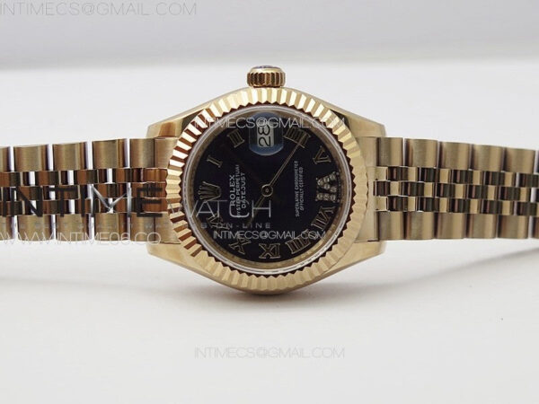 Datejust 28mm 279179 RG APSF Best Edition Blue Dial Roman Markers on SS Jubilee Bracelet NH05 - Image 3