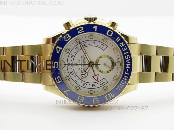 YachtMaster II YG BP New Version White Dial on YG Bracelet A7750 - Image 3